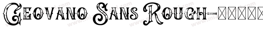 Geovano Sans Rough字体转换